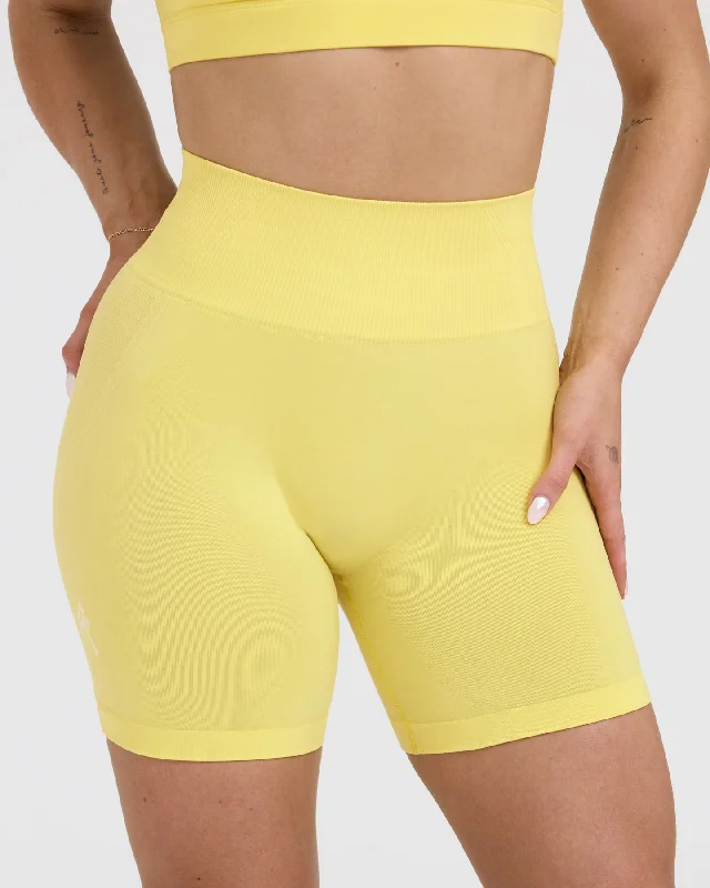 Effortless Seamless Shorts | Lemon Yellow