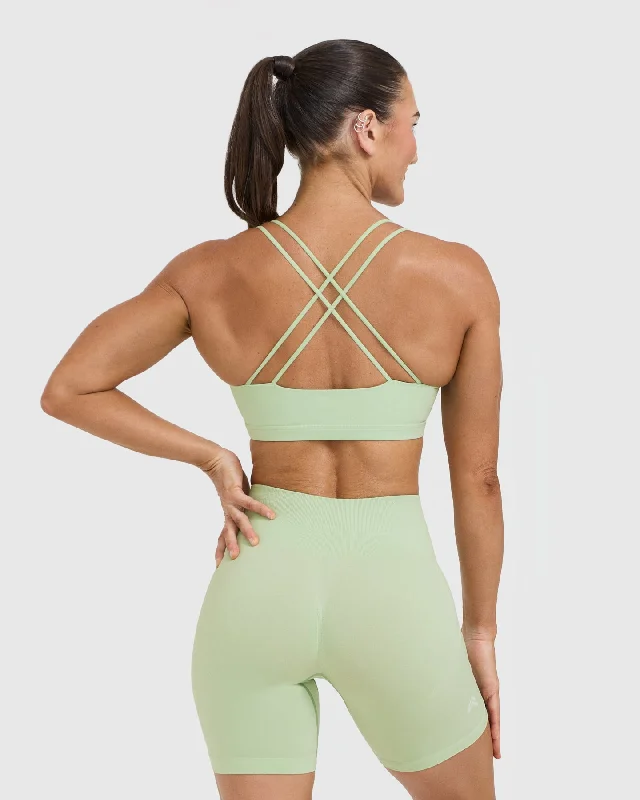 Everyday Cross Over Bralette | Mint Green