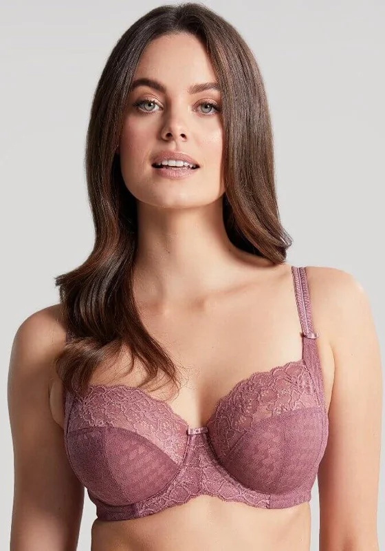 Panache Envy Full Cup Lace Bra, Rose Mauve