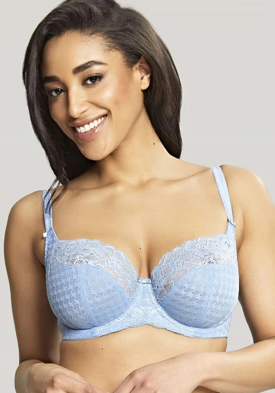 Panache Envy Full Cup Lace Bra, Sky Blue