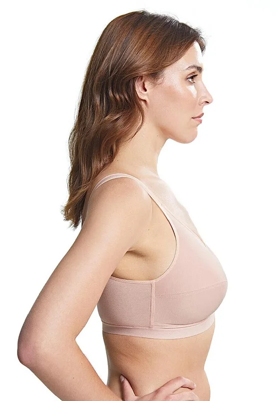 Royce Front Fastening Comfi Bra, Blush