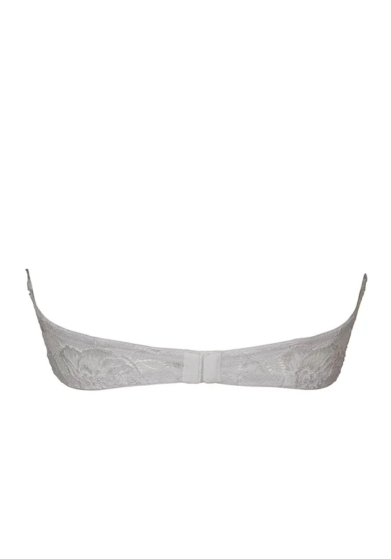 The Loren Lace Strapless Bra, White