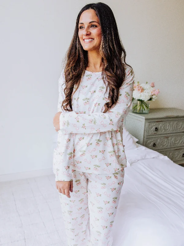 Women's Cloud Pajamas - Pink Berry Bows