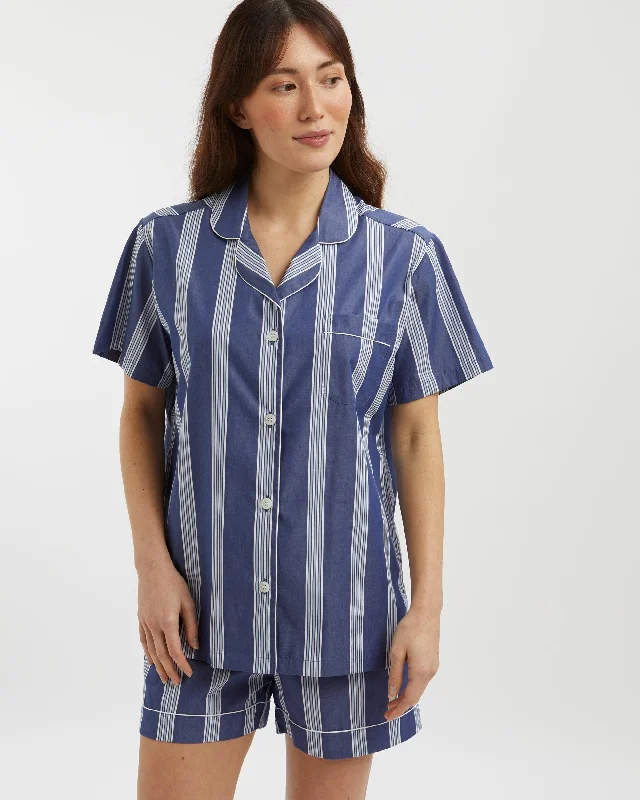 Women's Classic Cotton Florence Short Pyjamas - Arlington Stripe