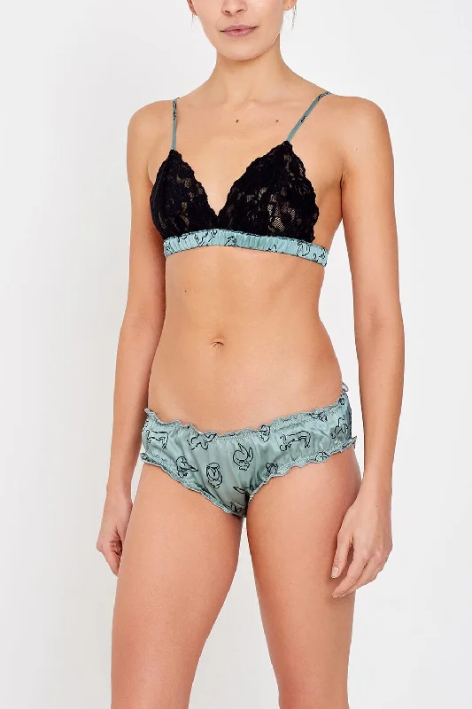 Lola Green Luxury Silk Knickers