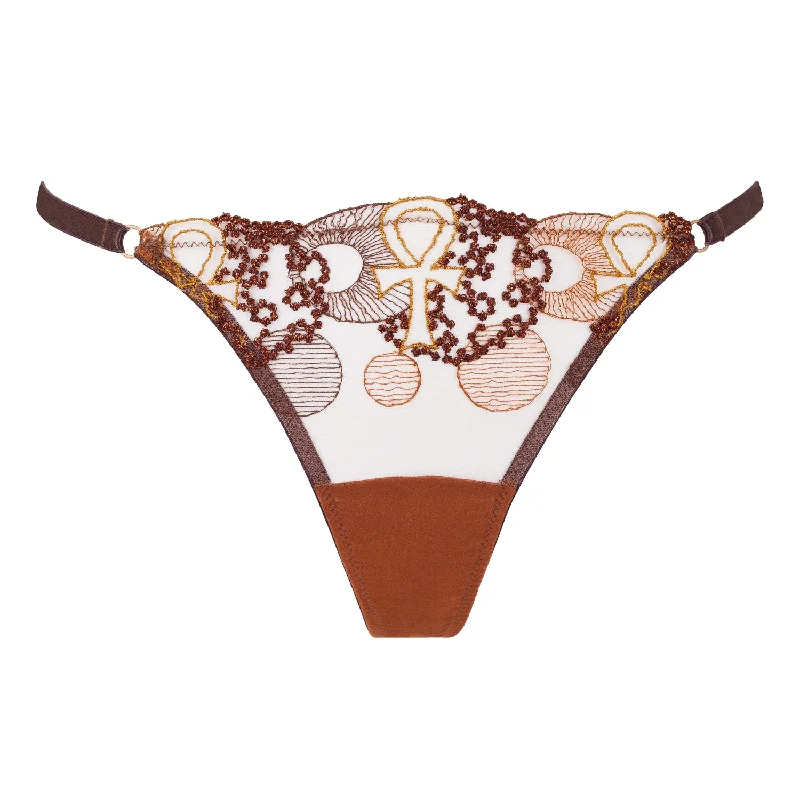 Divine Feminine Embroidered Thong