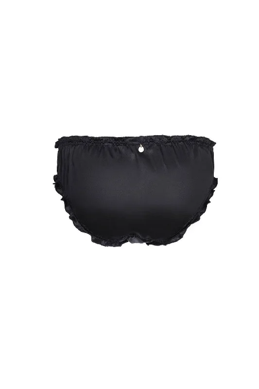 Lola Silk Knickers and Kitsune Silk Sleep Mask Gift Set - Monochrome Collection