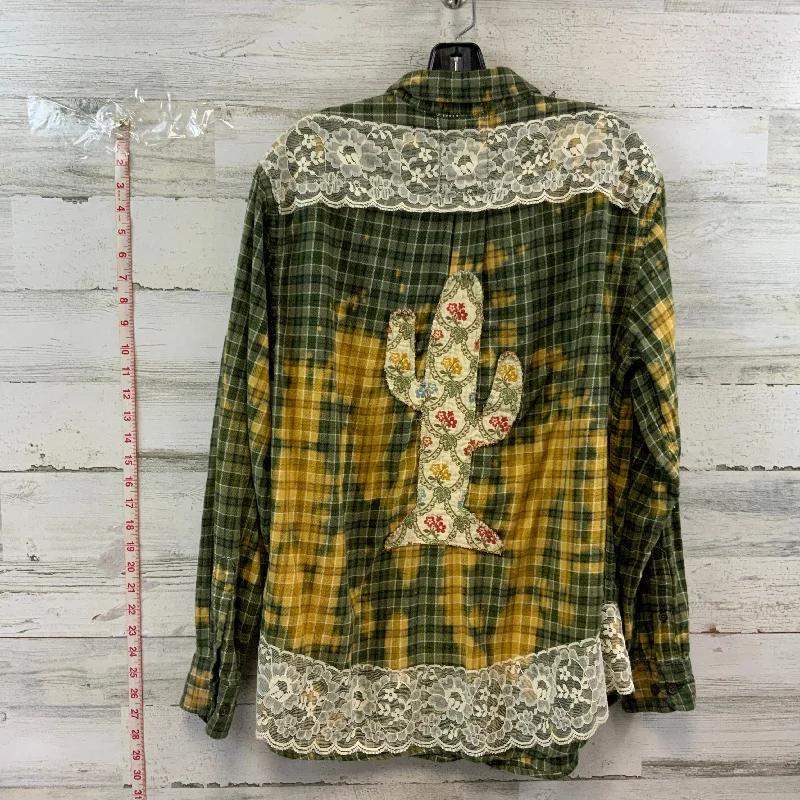 Blouse Long Sleeve By ECH BOHO Size: L