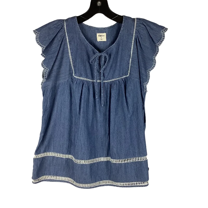 Blue Top Short Sleeve Gap, Size S