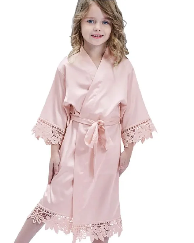 Silky Lace Robe W/Name, Title and Date