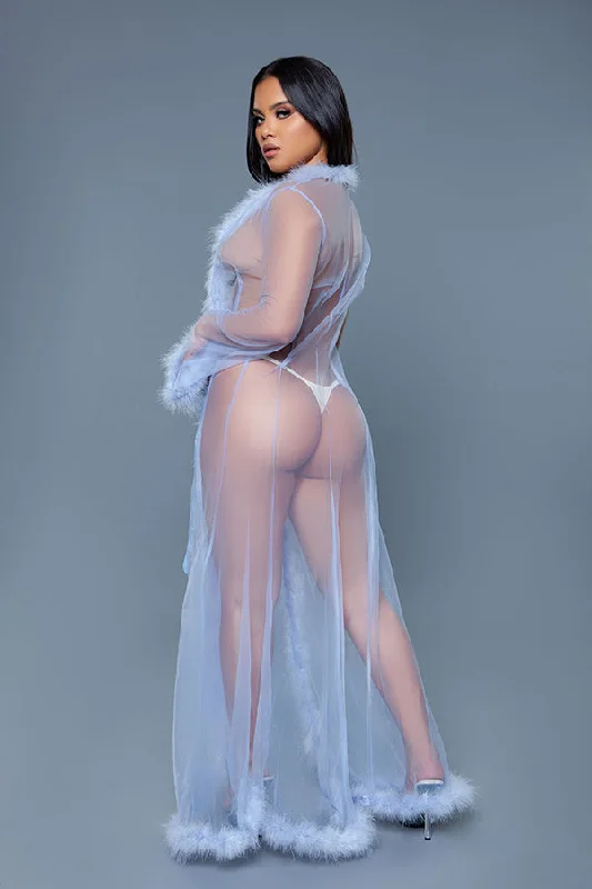 Full-Length sheer robe