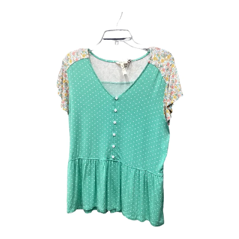 Green Top Short Sleeve Matilda Jane, Size L