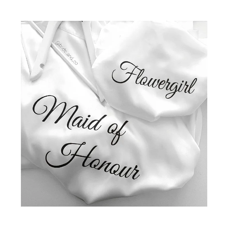 Bridal 'Flowergirl' Satin Robe.