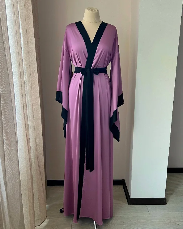 Luxury robe for women Purple black