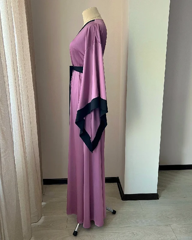 Luxury robe for women Purple black