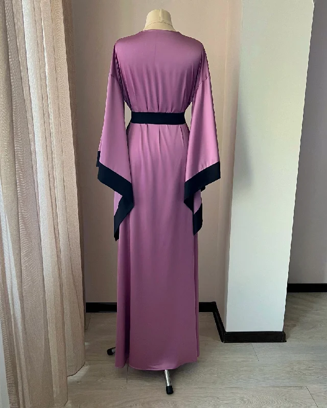 Luxury robe for women Purple black