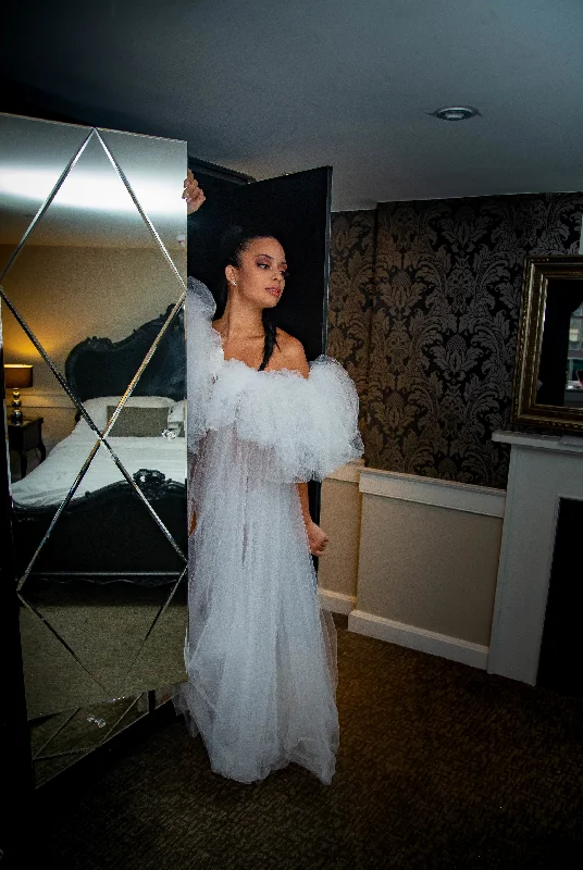 MODÉ - Luxury Tulle Fluffy Bridal Robe