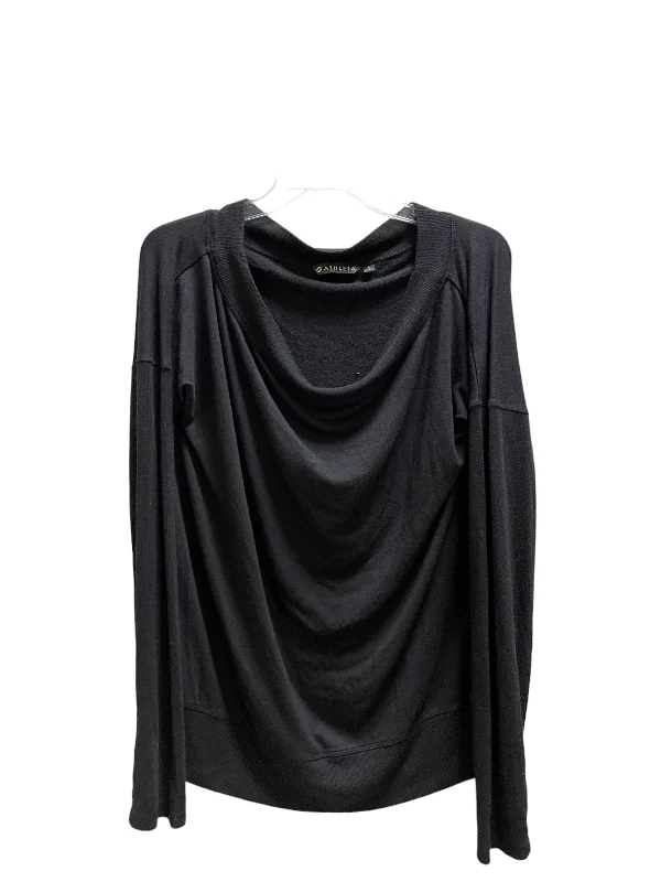 Top Long Sleeve By Athleta In Black, Size: L