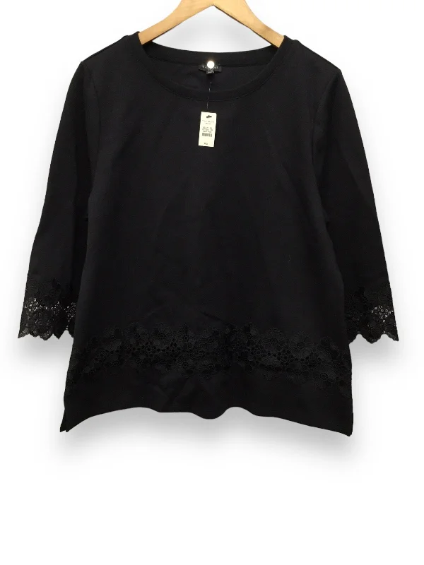 Top Long Sleeve By Talbots In Black, Size: Petite   Xl