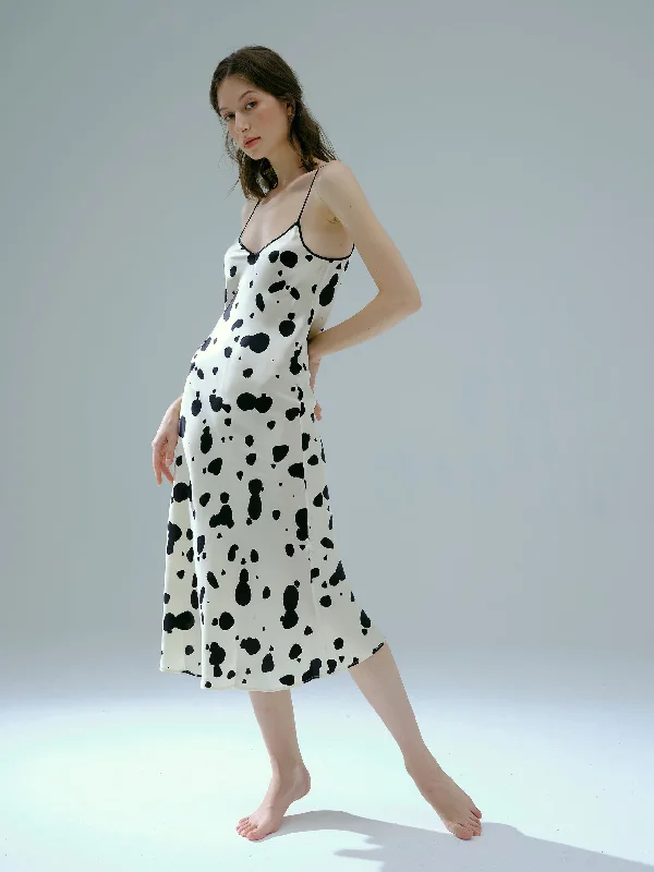 DALMATIAN Silk Midi Dress