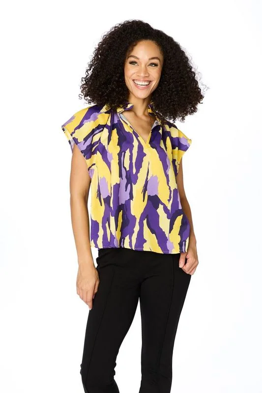 LSU Tigers Women's Abstract Blouse