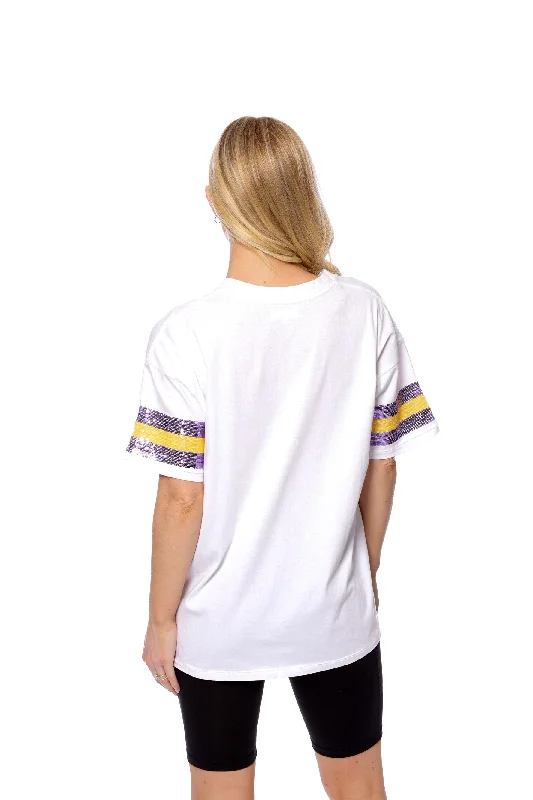 LSU Tigers Women's T-Shirt Sequin Grand