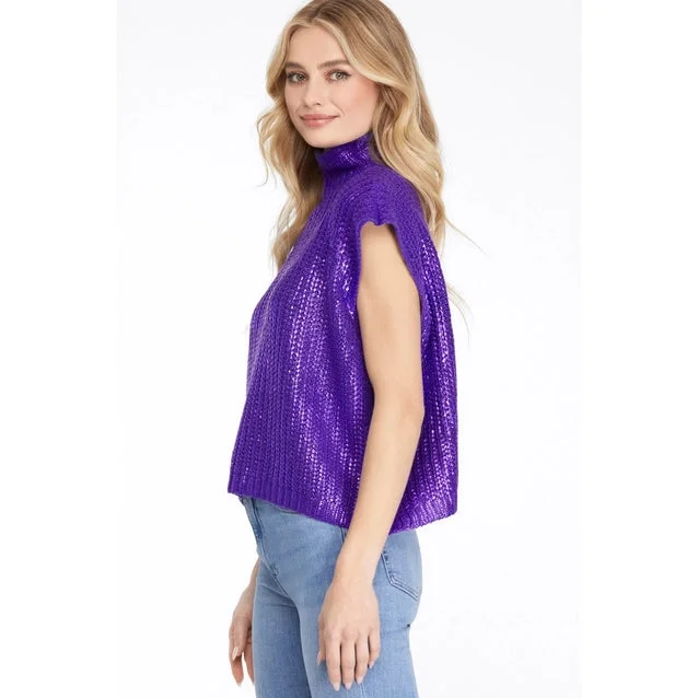 Women's Sweater Metalic Foil