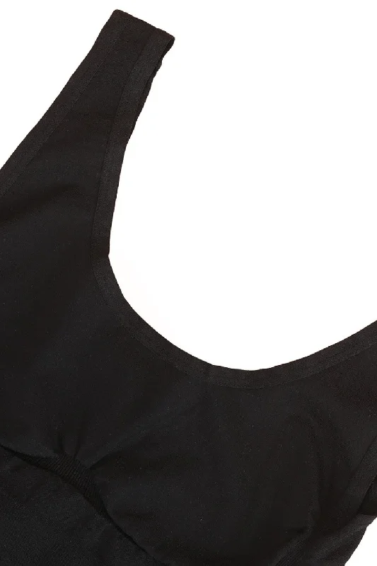 Mila Shaping Bodysuit - Black Eco