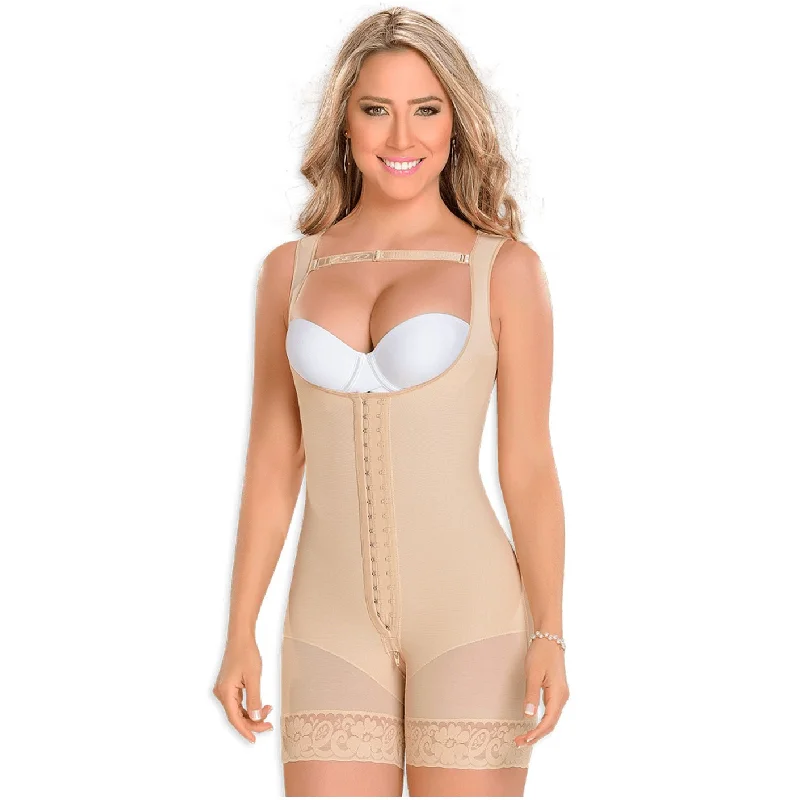 MYD 0065 Mid Thigh Bodysuit Shaper