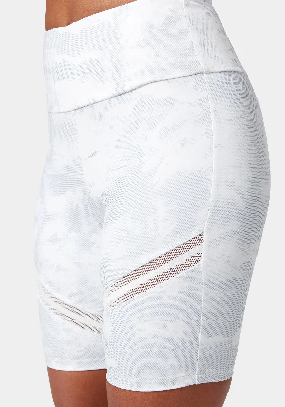 Bebe Logo Biker Short With Mesh Detail