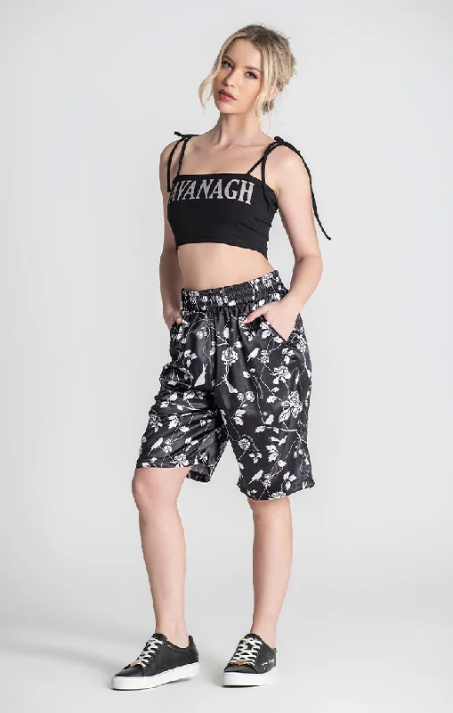 Black Kavanagh Crop Top