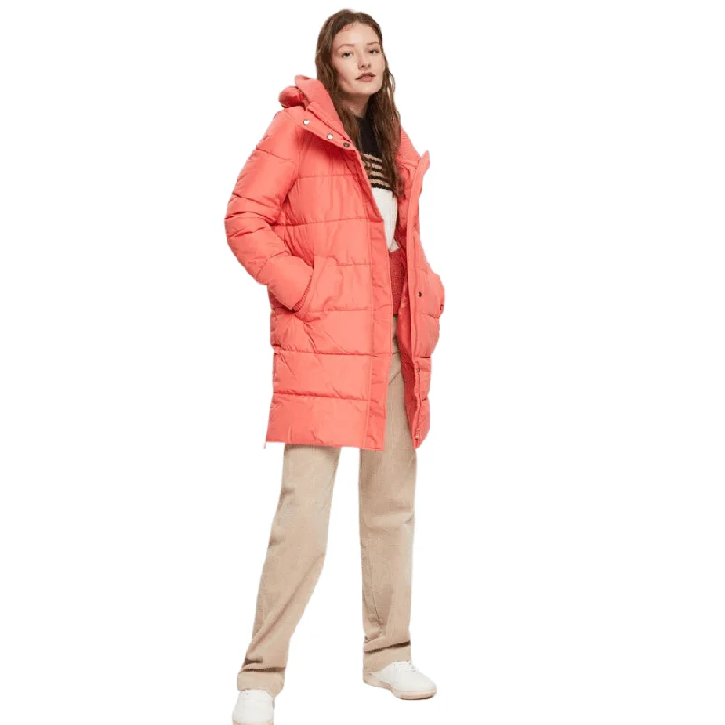 Esprit Quilted Pink Puffer Coat - 092EE1G327_645