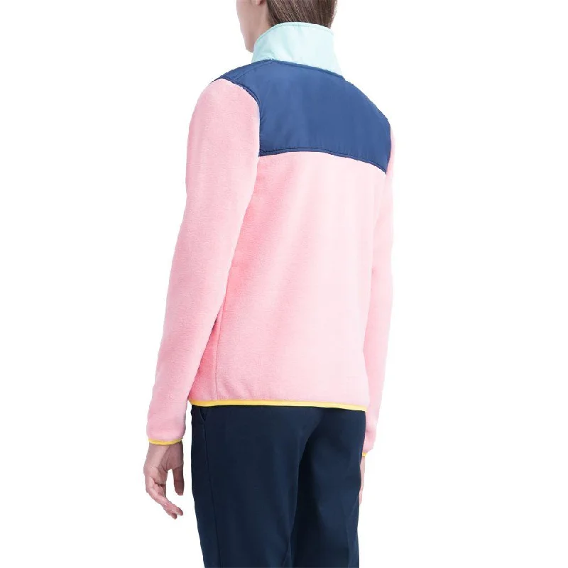 Fleece Pullover (Strawberry Ice + Peacoat + Lucite Green)