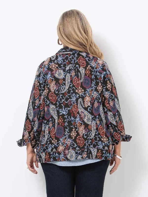 Blue Tapestry Short Jacket