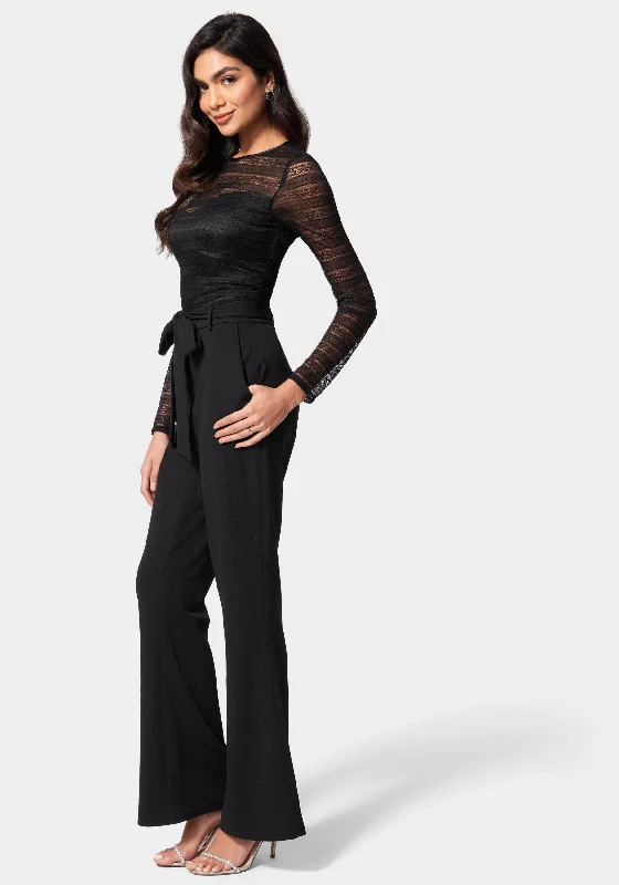 Pointelle Trouser Leg Jumpsuit