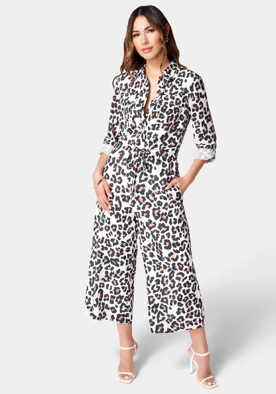 Utility Pocket Culotte Jumpsuit