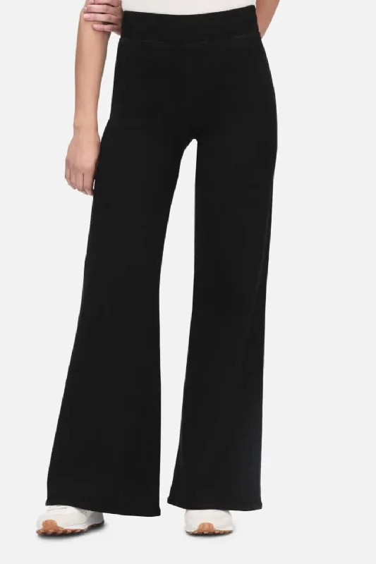 Frame - Jet Set Wide Leg  (Sheen Noir)