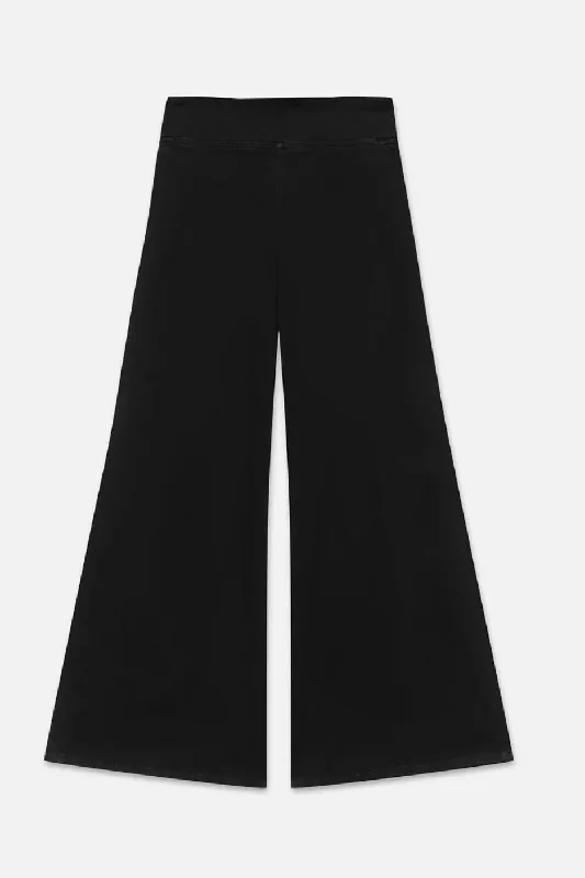 Frame - Jet Set Wide Leg  (Sheen Noir)