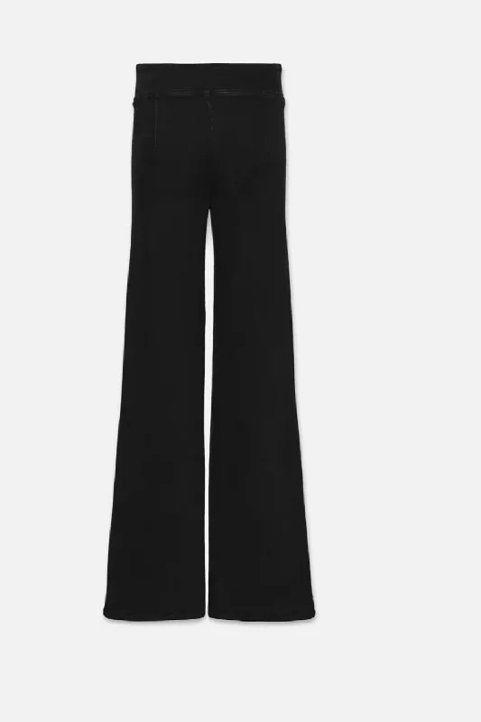 Frame - Jet Set Wide Leg  (Sheen Noir)