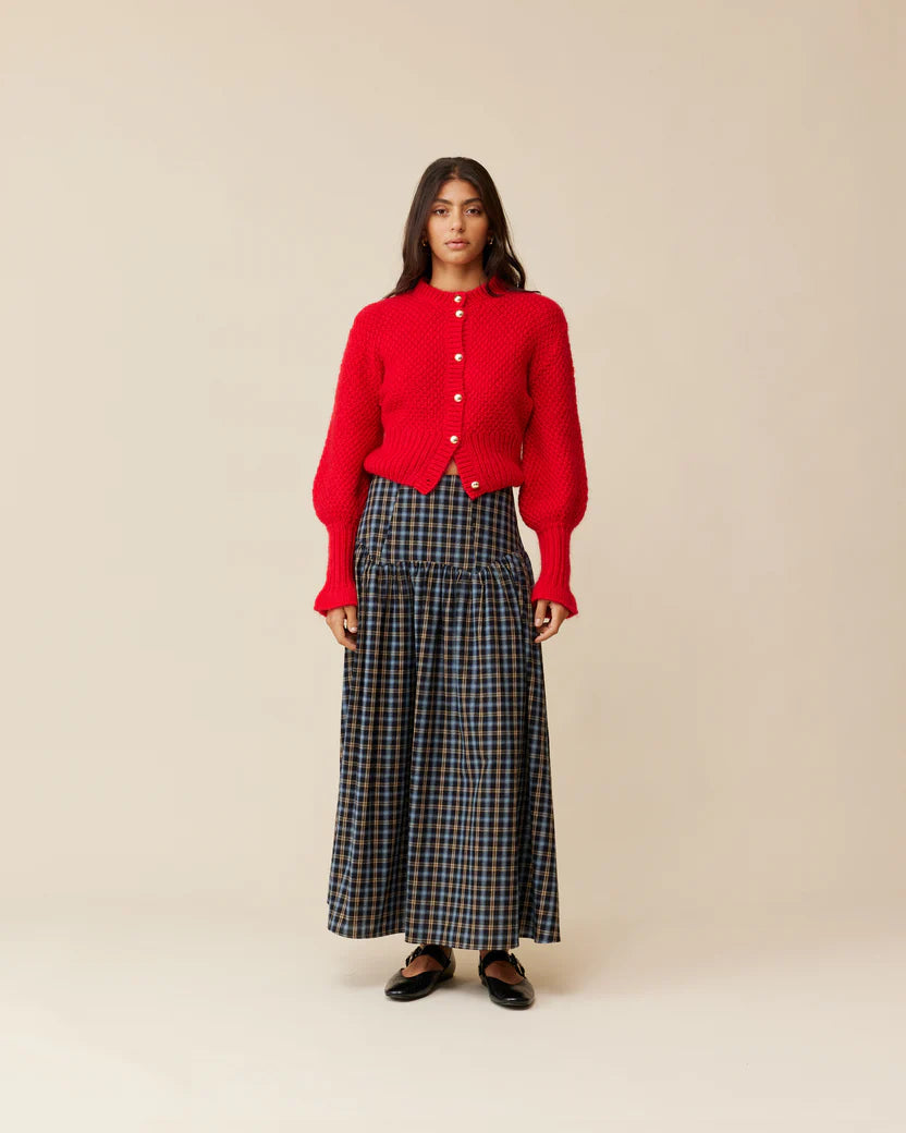 Ruby Matilda Cardigan - Cherry