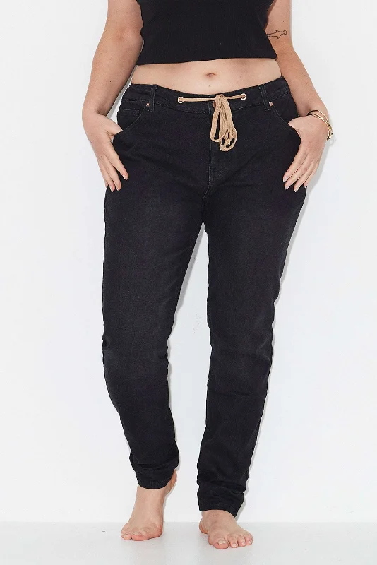 Anti Fit jeans- Black Rinse Wash