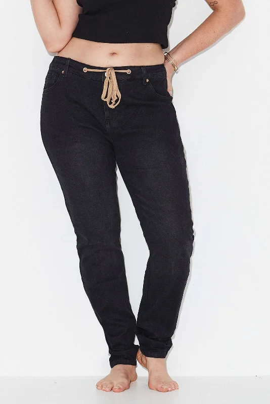 Anti Fit jeans- Black Rinse Wash