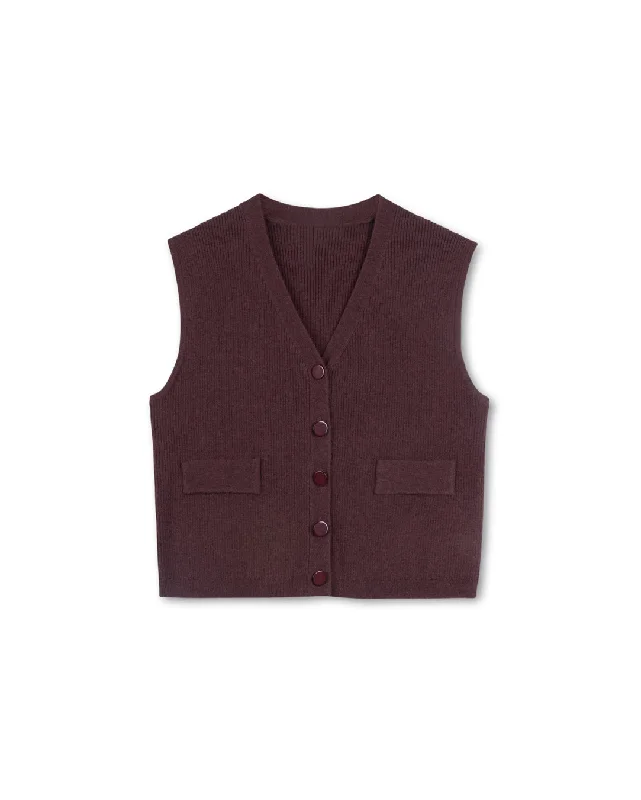 Floyd Thin Fuzzy Knit Vest