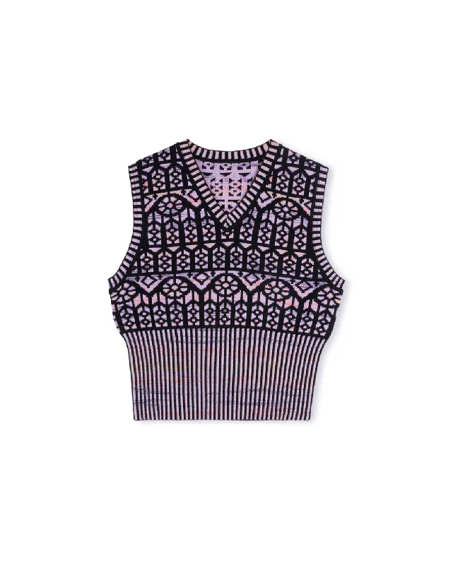 Mosaic Knit Vest