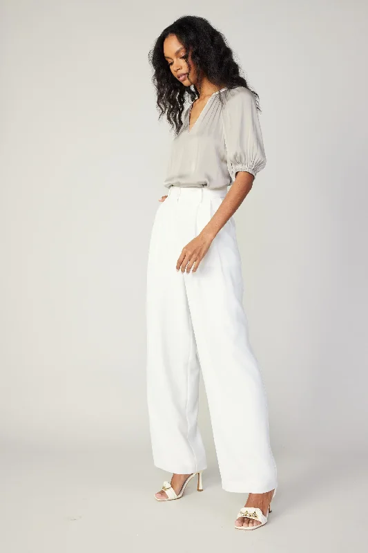 Pleated Wide Leg Pants