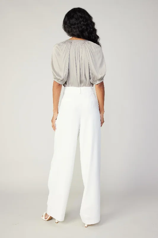 Pleated Wide Leg Pants